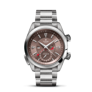 Tudor Heritage Advisor Stainless Steel / TItanium / Cognac / Bracelet
