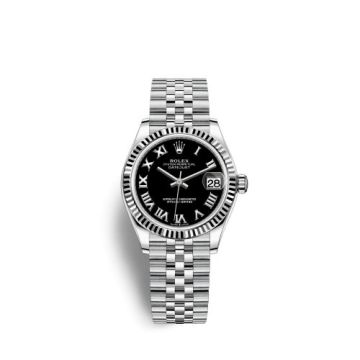 Rolex Datejust 31 Stainless Steel Fluted / Jubilee / Black - Roman