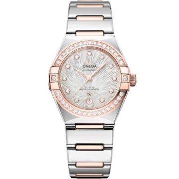 Omega Constellation Manhattan 29 Co-Axial Master Chronometer Stainless Steel - Sedna Gold - Diamond / Canopus Supernova / Bracelet