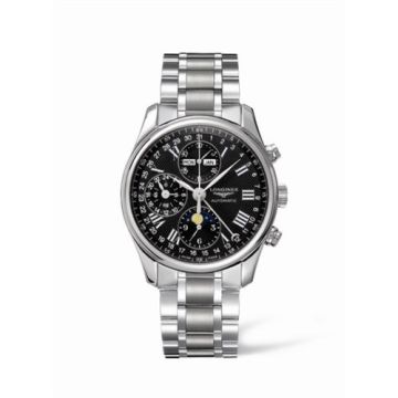 Longines Master Collection 40 Chronograph Calendar Stainless Steel / Black / Bracelet