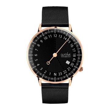Gustave & Cie 24H André Or Rose & Noir Milanais Noir 40mm