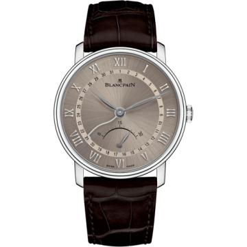 Blancpain Villeret Ultraplate Quantième Seconde Rétrograde White Gold / Grey