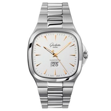Glashütte Original Seventies Panorama Date Silver / Bracelet