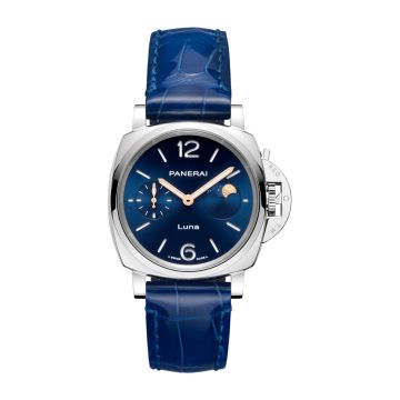 Panerai Luminor Due Luna Automatic Stainless Steel / Blue