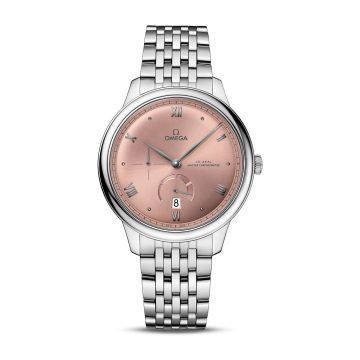 Omega De Ville Power Reserve Master Chronometer Stainless Steel / Salmon / Bracelet