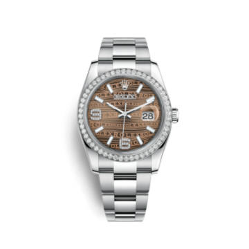 Rolex Datejust 36 Stainless Steel Diamond/ Oyster / Bronze Wave