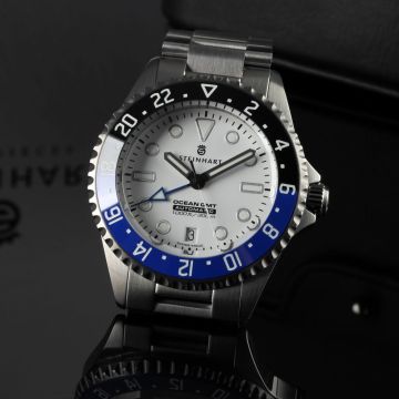 Steinhart Ocean GMT 42 white dial ceramic