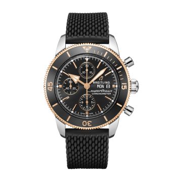 Breitling Superocean Heritage II Chronograph 44 Stainless Steel / Rose Gold / Black / Rubber / Folding