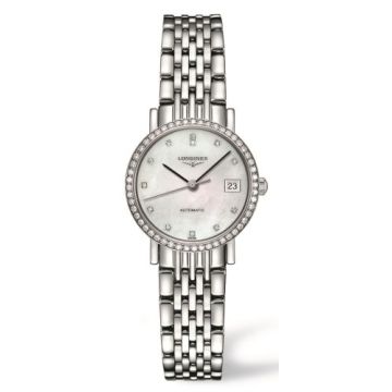 Longines Elegant Collection 25.5 Automatic Stainless Steel / Diamond / MOP / Bracelet