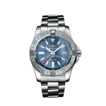 Breitling Avenger II GMT Stainless Steel / Blue MOP / Japan Special Edition