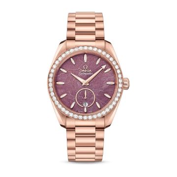 Omega Seamaster Aqua Terra 150M Master Chronometer Small Seconds 38 Sedna Gold / Diamond / Purple Jade / Bracelet