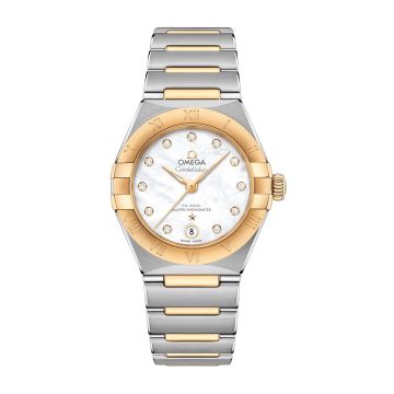 Omega Constellation Manhattan 29 Co-Axial Master Chronometer Stainless Steel / Yellow Gold / MOP