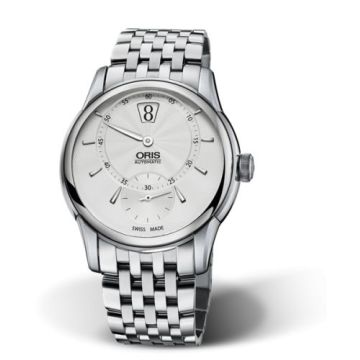 Oris Artelier Jumping Hour Stainless Steel / Silver / Bracelet