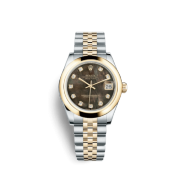 Rolex Datejust 31 Rolesor Yellow Domed / Jubilee / Black MOP