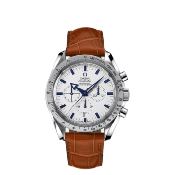 Omega Speedmaster Broad Arrow Stainless Steel / White