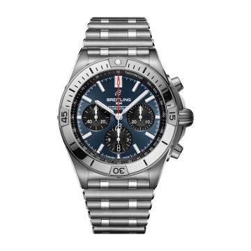 Breitling Chronomat B01 42 Stainless Steel / Blue / Rouleaux