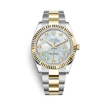 Rolex Datejust 41 Rolesor Yellow Fluted / Oyster / MOP - Diamond