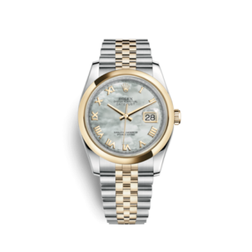 Rolex Datejust 36 Rolesor Yellow Domed / Jubilee / MOP Roman