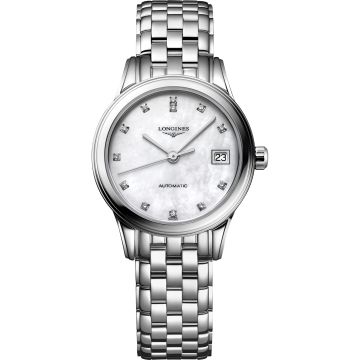 Longines Flagship 26 Automatic Stainless Steel MOP Diamond