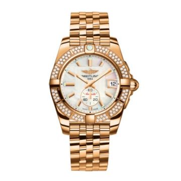 Breitling Galactic 36 Automatic Rose Gold / Diamond / Pearl / Bracelet