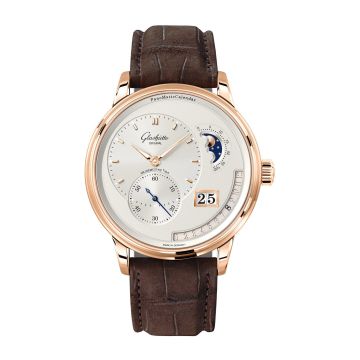 Glashütte Original PanoMatic Calendar Red Gold / Silver / Nubuck - Foldiong