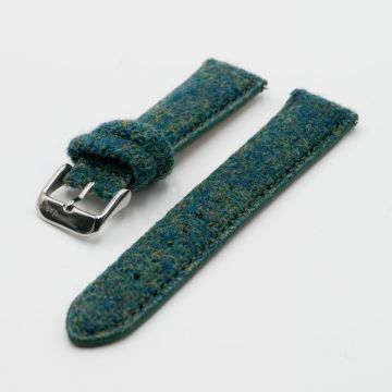 Harris Tweed Peacock Green Watch Strap - 18mm