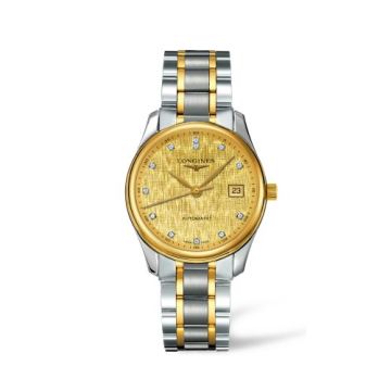 Longines Master Collection Date 36 Two Tone Linen