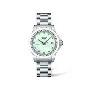 Longines Conquest 35 Quartz Ceramic Diamond