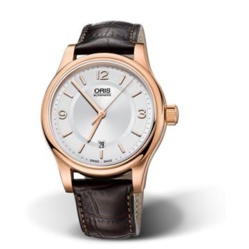 Oris Classic Date 42 Rose Gold / Silver
