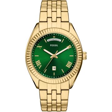 Fossil Campbell Day Date Gold / Green
