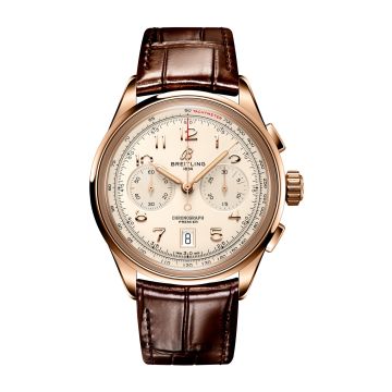 Breitling Premier B01 Chronograph 42 Red Gold / Cream / Alligator
