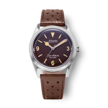 Nivada Grenchen Super Antarctic 3.6.9. Brown - Beige Luminous / Stainless Steel / Brown Racing