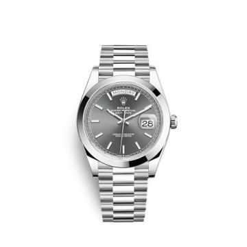 Rolex Day-Date 40 Platinum / Grey