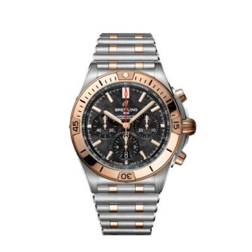 Breitling Chronomat B01 42 Stainless Steel / Red Gold / Black MOP / USA