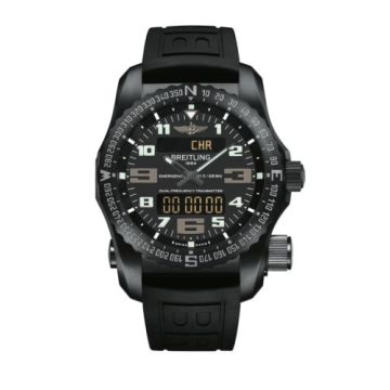 Breitling Emergency II Night Mission / Black / Rubber / Folding