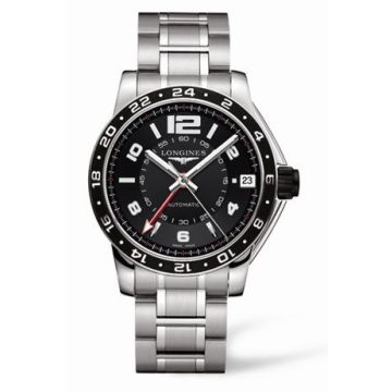 Longines Admiral GMT Black Bracelet