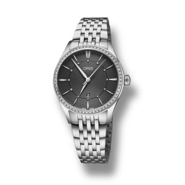Oris Artelier Date Diamonds 33 Stainless Steel - Diamond / Grey / Bracelet