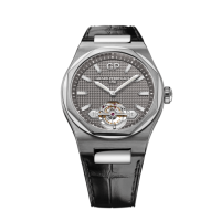 Girard-Perregaux Laureato 45 Tourbillon Titanium / White Gold / Grey / Alligator