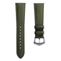 Waypoint Rubber Watch Strap - Forest Green - 21mm