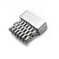 18mm, 20mm, 22mm or 24mm Stainless Steel mesh band extension piece, Brushed - 24mm