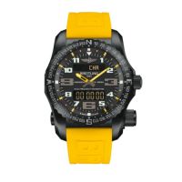Breitling Emergency II Night Mission / Black-Yellow / Rubber / Folding