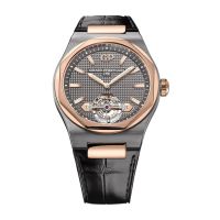 Girard-Perregaux Laureato 45 Tourbillon Titanium / Pink Gold / Grey / Alligator