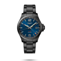Longines Conquest V.H.P. GMT 43 PVD / Blue / Bracelet