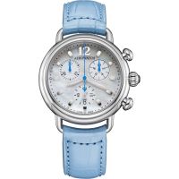 Aerowatch 1942 Chronolady Leather Blue
