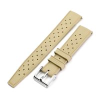 Quick Release Khaki Tropical-Style Pro FKM rubber watch strap, 20mm - 30mm