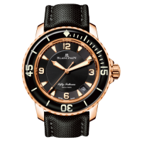 Blancpain Fifty Fathoms Automatique Red Gold / Black / Black Canvas