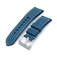 27mm Gunny X MT Denim Blue Canvas Handmade Watch Band - 27mm