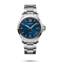Longines Conquest V.H.P. GMT 43 Stainless Steel / Blue / Bracelet