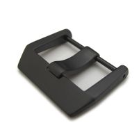 PVD Black 316L Stainless Steel Screw type 6mm Tongue Buckle for Bell&Ross BR01 BR03 watchband - 8mm