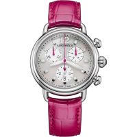 Aerowatch 1942 Chronolady Leather Pink